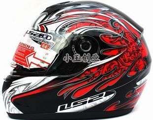 LS2 FF350黑红双龙头盔