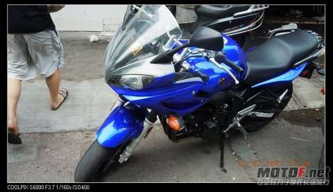 街车蓝色07年FZ600已售
