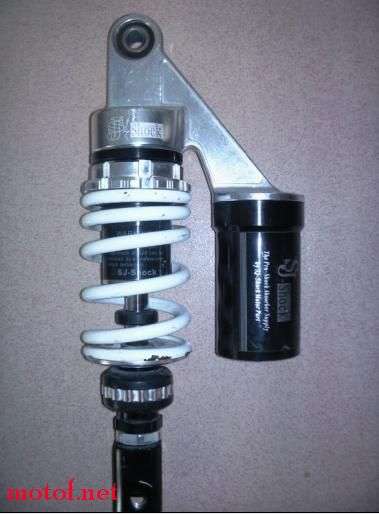 JOG50 SJ-Shoek 外置氮气后减震（黑色白弹）