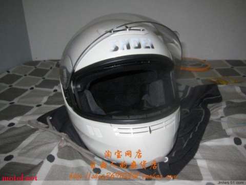 SHOEI白色XL碼揭面盔