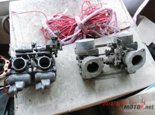 出不完整的VT250发动机.VFR400凸轮轴和缸盖总成.NSR250化油器