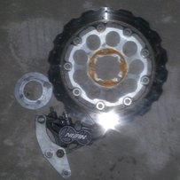 EN125改装前320MM大碟