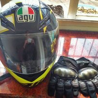 江西赣州出个自用AGVk3黑哥德，M码