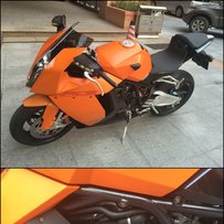 旧帖改图 暴力摩托KTM1190 RC8出售 原版原漆无事故 7000多公里  速度入手