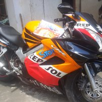 广西容县出台01改03电喷vfr800和兄弟排气