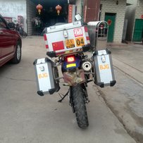 本人代车友出一台DR650价格26000元不接刀 带原装猪头好三箱