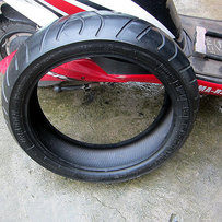 倍耐力半热熔轮胎160-60-17 新净靓仔9成新胎毛还有