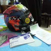 售9.999999成新 Rx7-RR5顶级 arai罗素鬼面全盔…  M码.