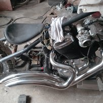 出铁马改改装排气管