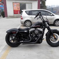 再发帖再降价出售带改装哈利XL1200X48