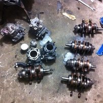 本田NSR250 高排P2气缸曲轴化油器 P3气缸曲轴