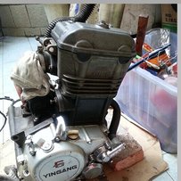 出售银钢250机器带电路 点火器 化油器 排气 一套装