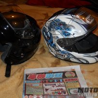 江门新会出SHOEI青城龙一x12，素黑揭面盔都是XL码